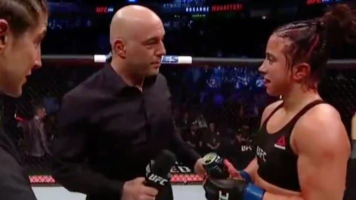 Roxanne Modafferi Reacts To Maycee Barber Taking Mic At UFC 246