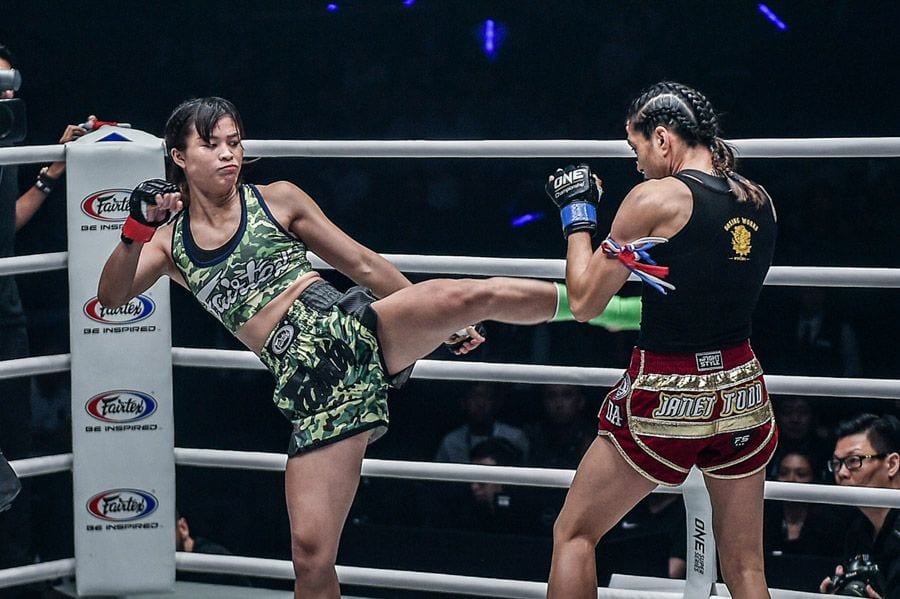 Stamp Fairtex kick