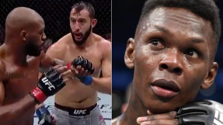 Israel Adesanya Reacts To Jon Jones vs. Dominick Reyes Controversy