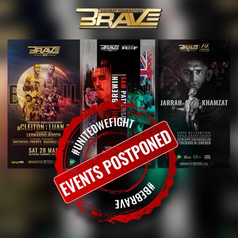 BRAVE CF Indefinitely Postpones All Upcoming Events