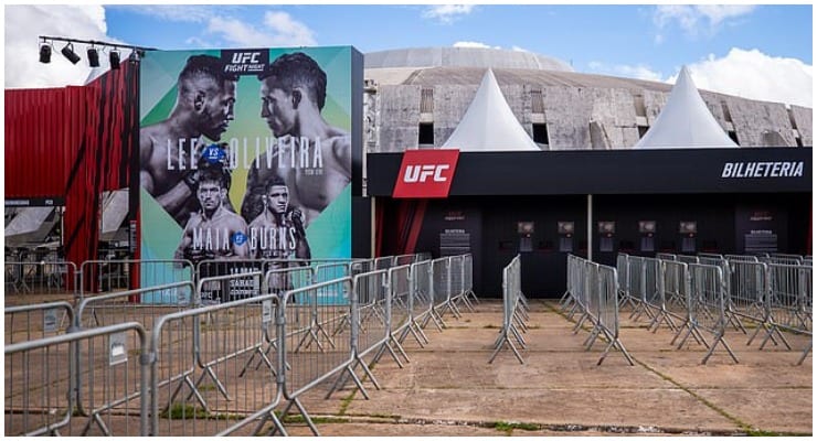 UFC Brasilia Fighters Not Tested For Corona Virus