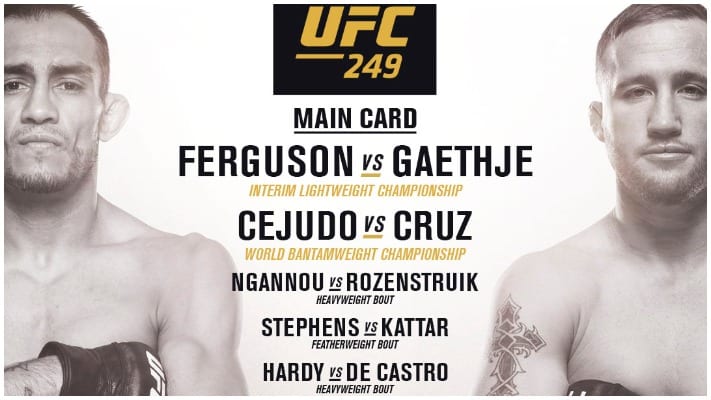 UFC 249 Main Card Betting Preview