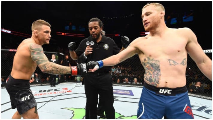 Justin Gaethje calls for Dustin Poirier rematch later this year: ‘I think it’s the obvious choice’