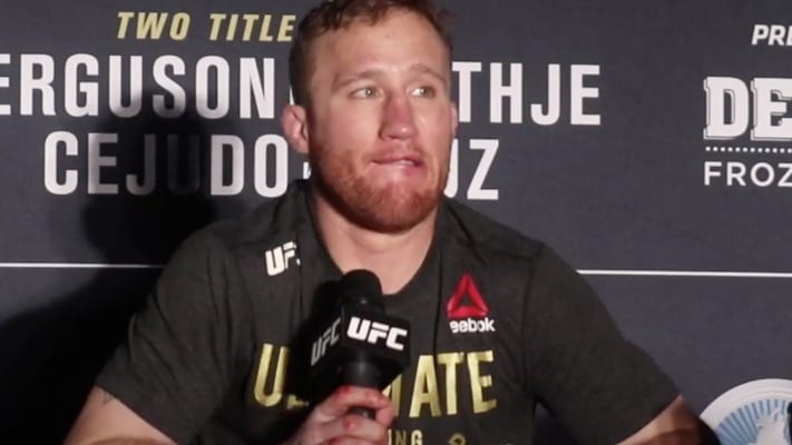 Justin Gaethje Not Considering Himself Champion: ‘I Can’t Become Complacent’