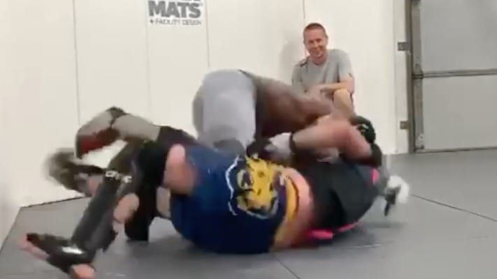 Watch Kamaru Usman Spar With Justin Gaethje Ahead Of UFC 251 (Video)