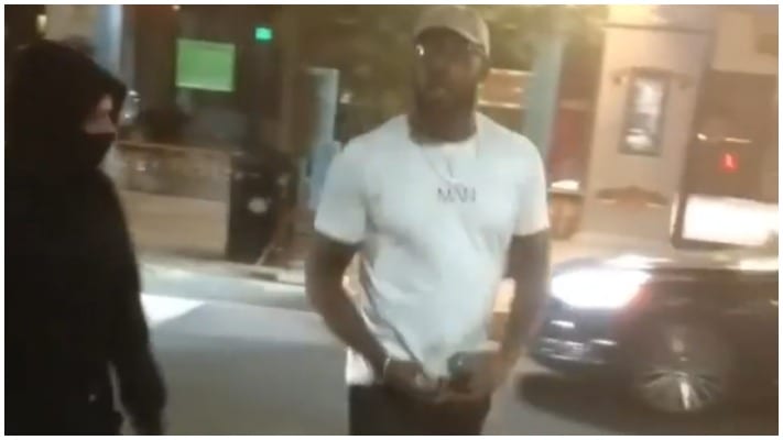 VIDEO | Jon Jones Confiscates Spray Paint From Protestors In Albuquerque