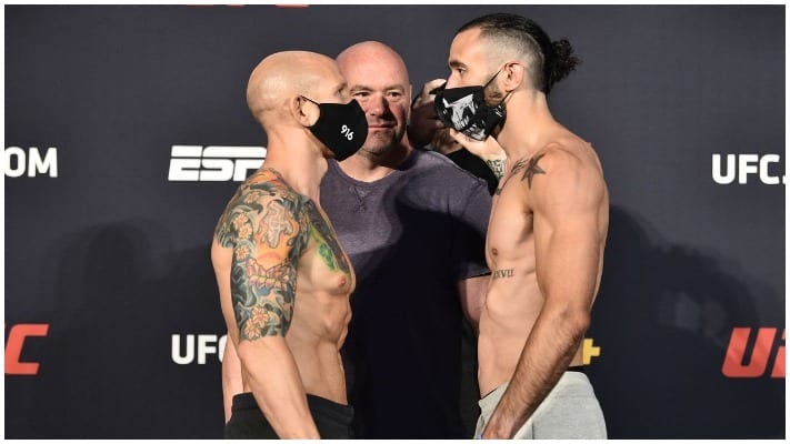 Josh Emmett Outpoints Shane Burgos In All Out War –  UFC Vegas 3 Results