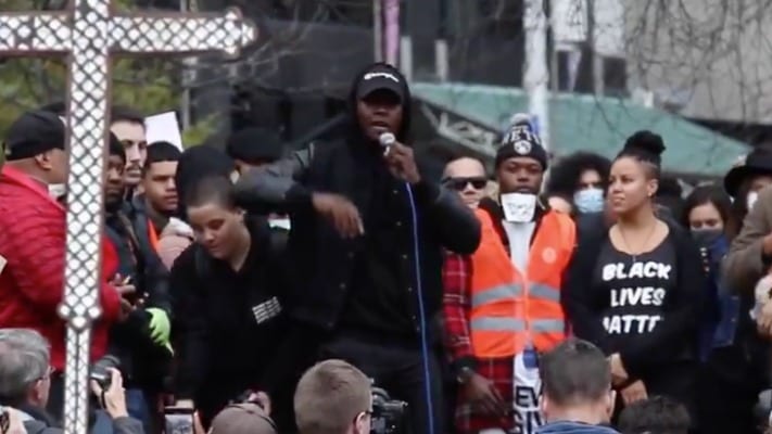 Israel Adesanya Takes Part In Auckland Protest In Solidarity With George Floyd