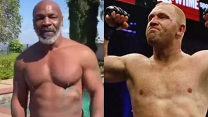 Bellator Heavyweight Sergei Kharitonov Claims Mike Tyson Is 'Juiced Up' 1 Tyson