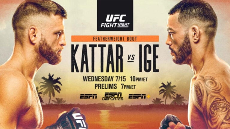 UFC Fight Night: Kattar Vs. Ige Live Results