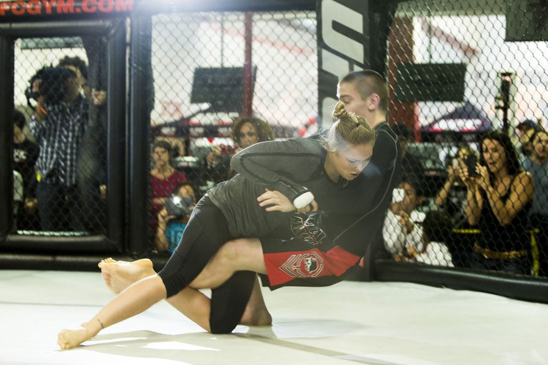 Rousey and Shahbazyan training