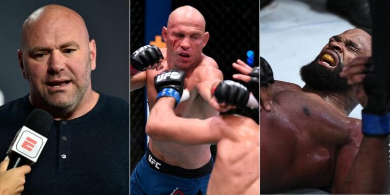 Dana White Suggests It’s Time For Cowboy Cerrone, Tyron Woodley To “Stop” Fighting