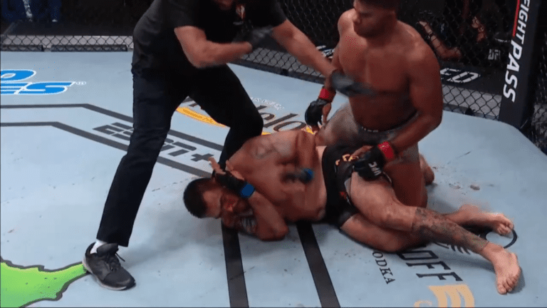 Alistair Overeem Grabs Late Ground-And-Pound Stoppage Of Augusto Sakai – UFC Vegas 9 Highlights