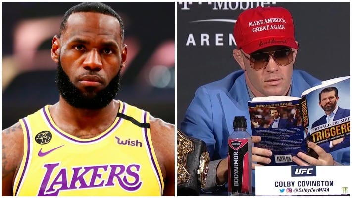 LeBron James Responds To Colby Covington’s ‘Spineless’ Comment