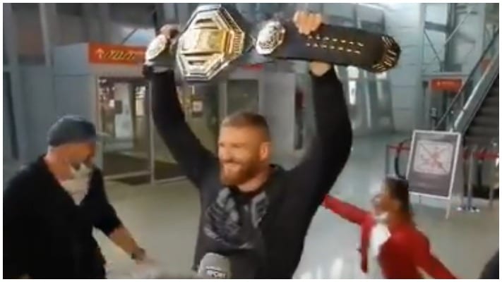 VIDEO | Jan Blachowicz Gets A Hero’s Welcome On Return To Poland