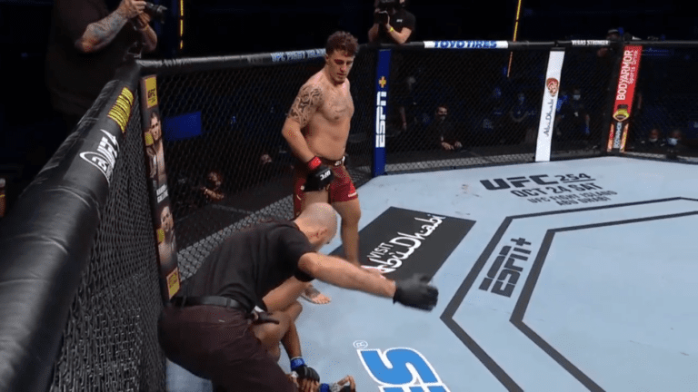 Tom Aspinall Stops Alan Baudot With First Round Ground-And-Pound – UFC Fight Island 5 Highlights