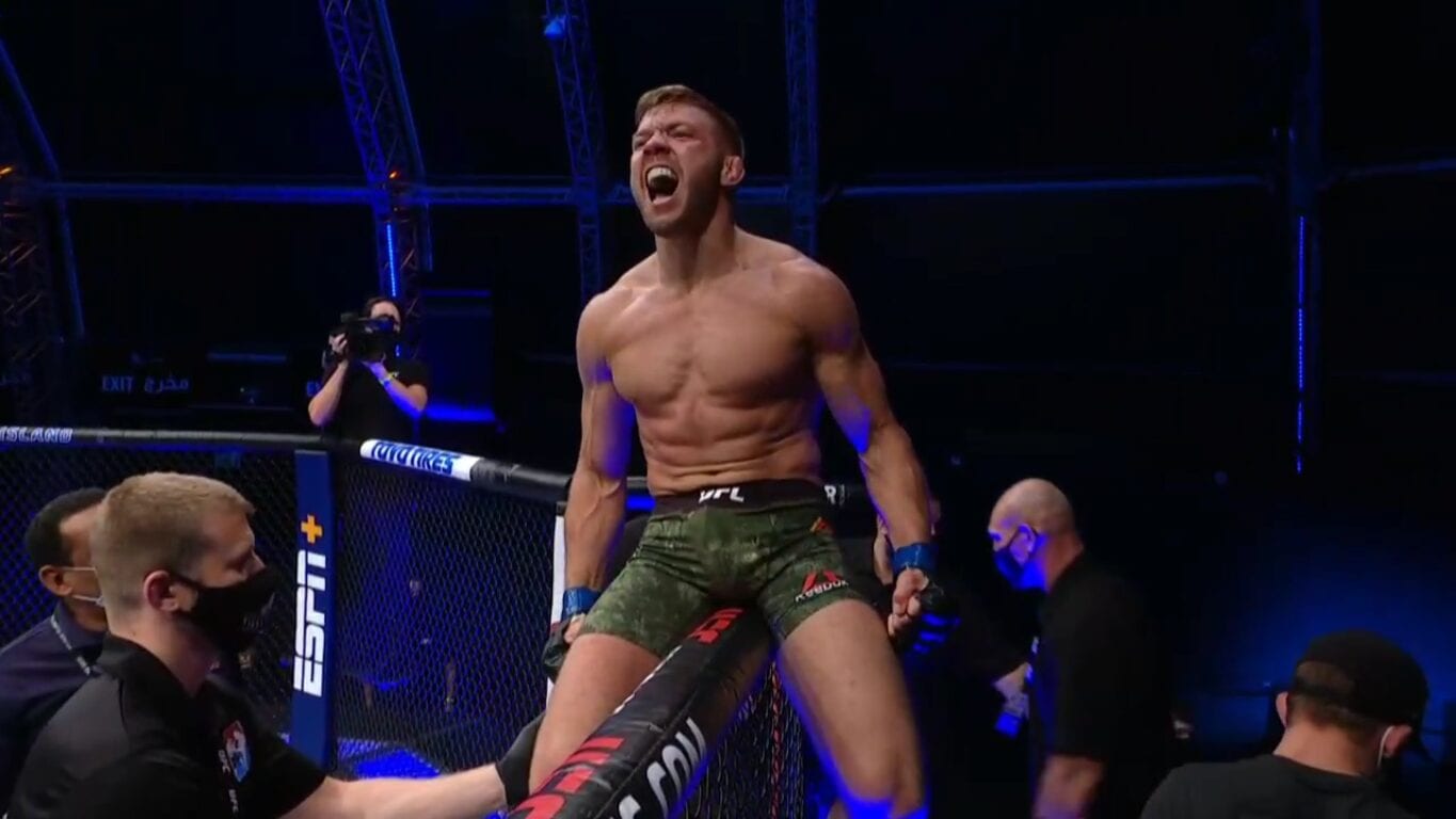 Dricus du Plessis Lands Massive KO In UFC Debut Against Markus Perez - UFC Fight Island 5 Highlight 1 du Plessis