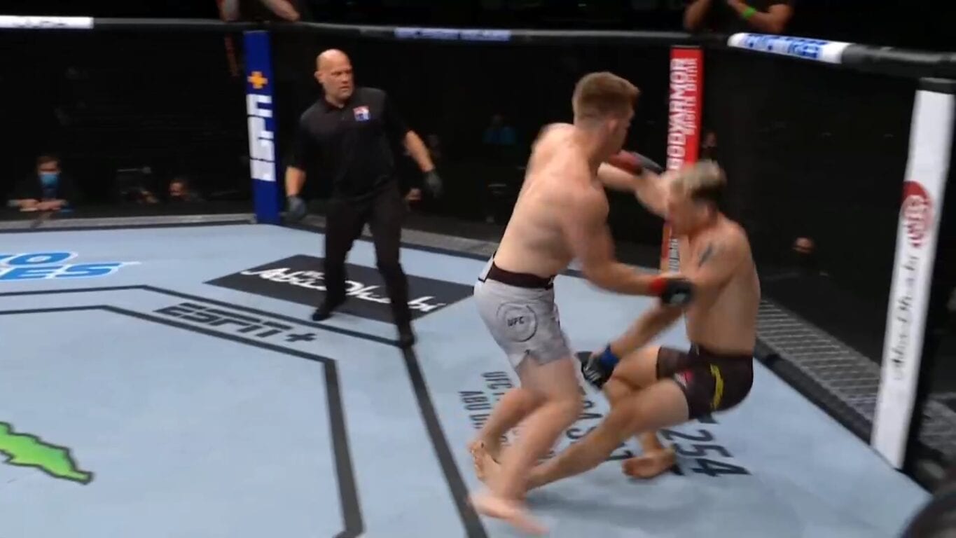 Jimmy Crute Scores Massive Knockout Of Modestas Bukauskas - UFC Fight Island 6 Highlights 1 Crute