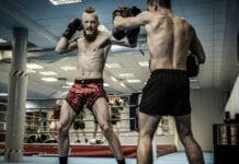 muay thai boxing and punching