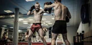 muay thai boxing and punching