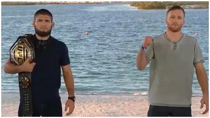 VIDEO | Justin Gaethje Ditches Interim Belt For Khabib Face-Off 1 Gaethje