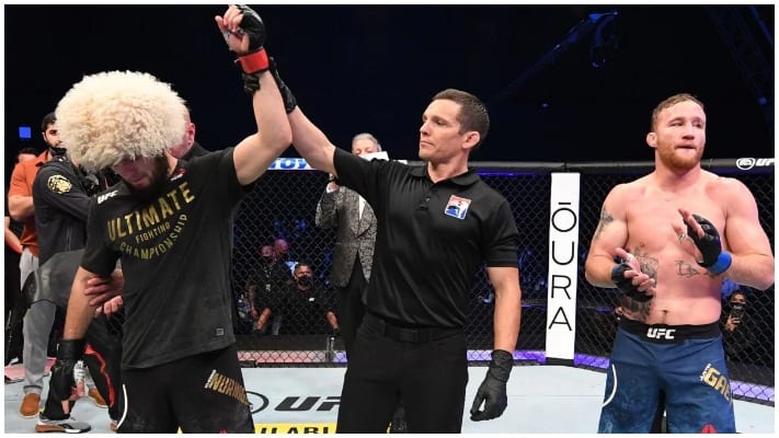 Khabib Nurmagomedov Believes Justin Gaethje ‘Gave Up’ At UFC 254 1 Khabib Nurmagomedov
