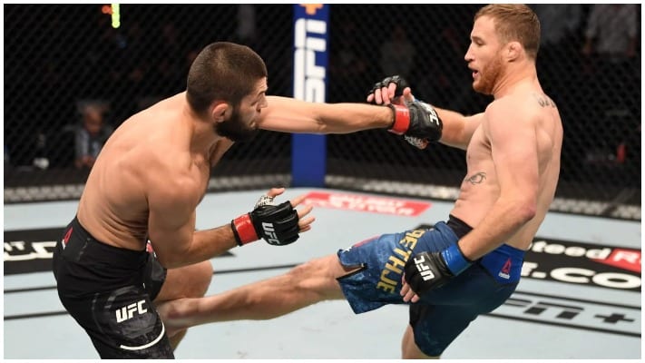 UFC Free Fight: Khabib Nurmagomedov Defends His Title Against Justin Gaethje