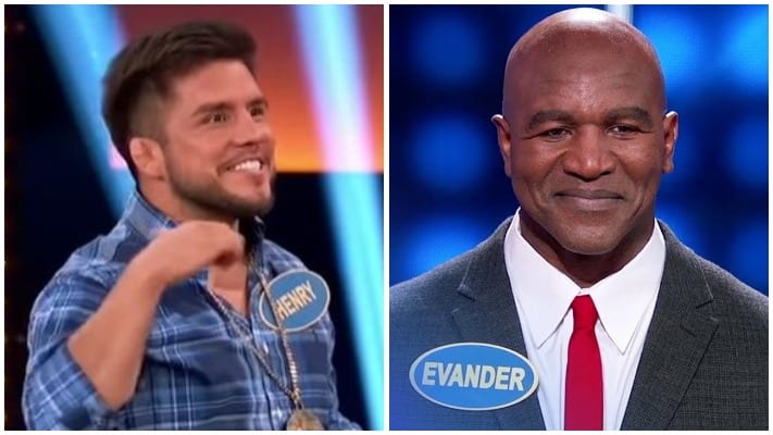 VIDEO | Henry Cejudo Tries To Intimidate Evander Holyfield