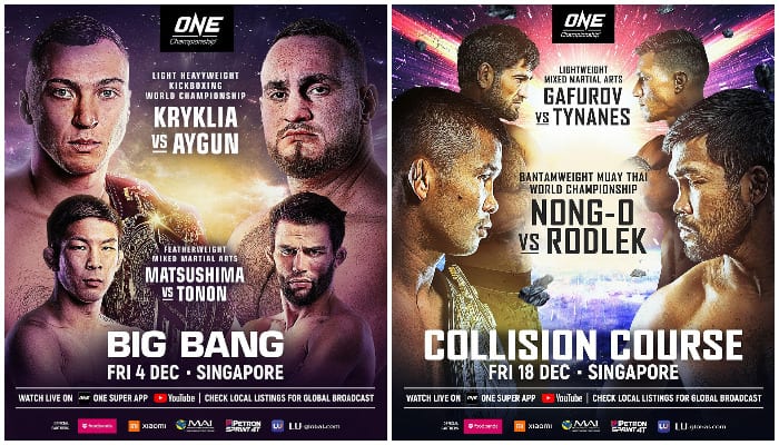 ONE Announces Full Cards For Upcoming Dec. Shows 1 ONEevents