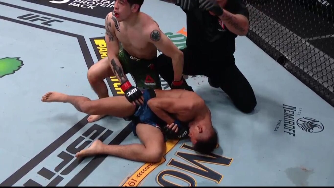 Brandon Royval Dislocates Shoulder In Buzzer-Beating Loss To Brandon Moreno - UFC 255 Highlights 1 Moreno