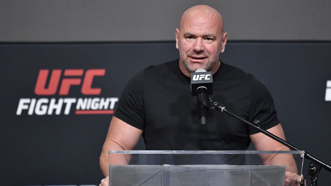 Video: Watch Dana White Leave During Derek Brunson vs. Kevin Holland Fight 1 Dana White