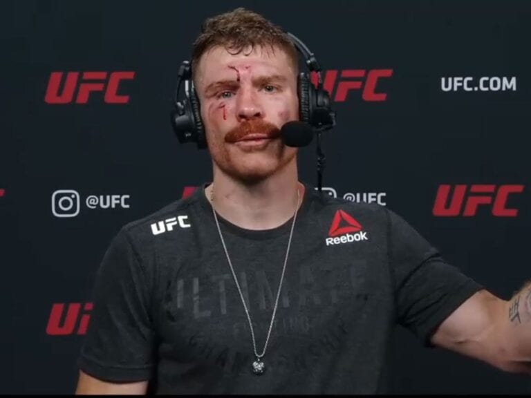 VIDEO | Paul Felder Talks About Dos Anjos Fight While Getting Stitches