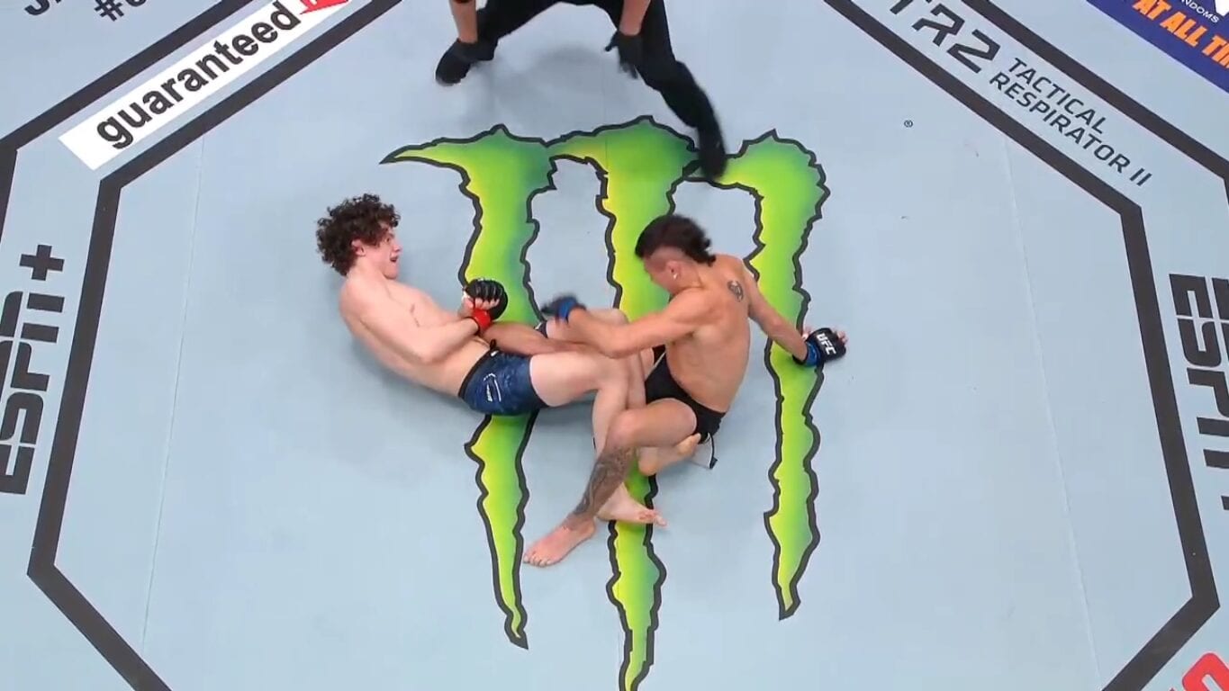 Chase Hooper Rallies, Stops Peter Barrett With Heel-Hook - UFC 256 Highlights 1 Hooper