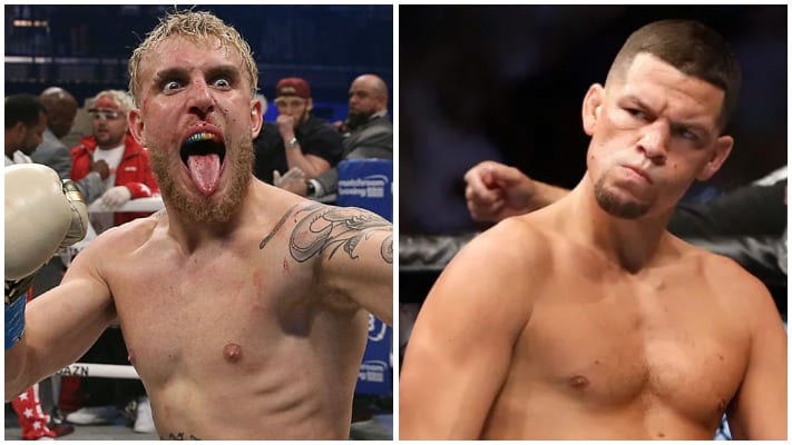 Nate Diaz & Jake Paul Exchange Shots On Social Media