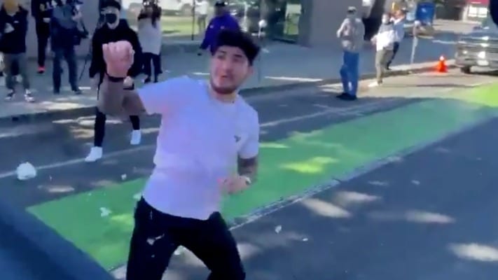 Watch Jake Paul Throw Water Balloon At Dillon Danis On The Street During Drive-by (Video)