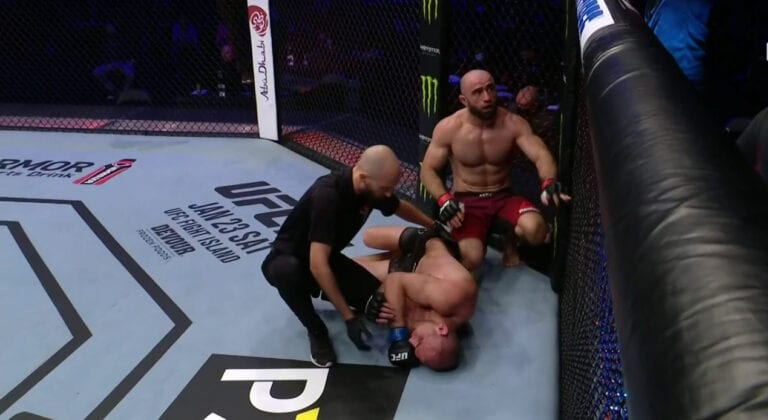 Omari Akhmedov Stops Tom Breese With Arm-Triangle – UFC Fight Island 8 Highlights