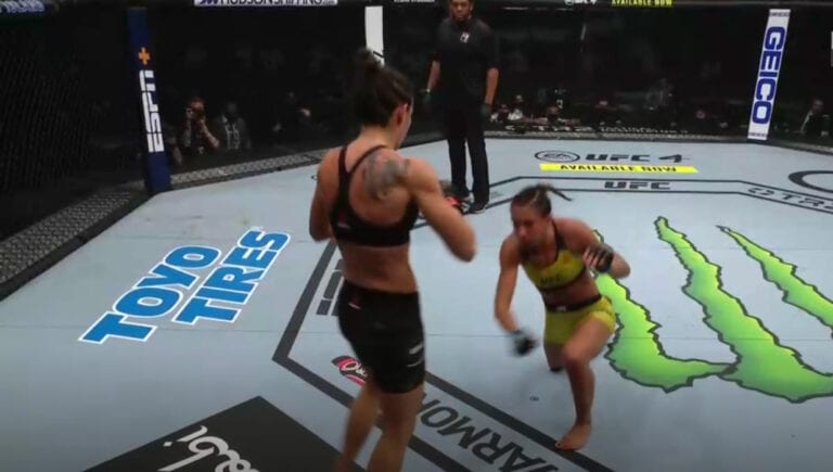 Marina Rodriguez Finishes Amanda Ribas With Second Round Strikes – UFC 257 Highlights