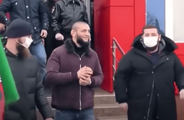 Khamzat Chimaev Visits Chechnya Maskless Despite Recent Positive COVID-19 Test (Video)