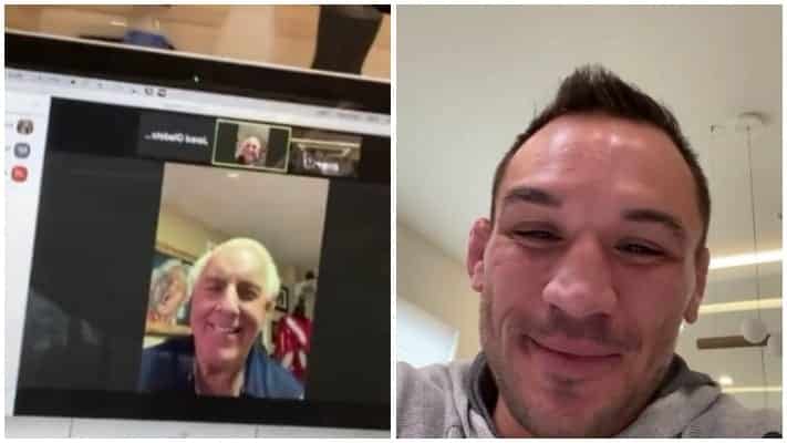 VIDEO | Ric Flair Congratulates Michael Chandler On UFC 257 Win