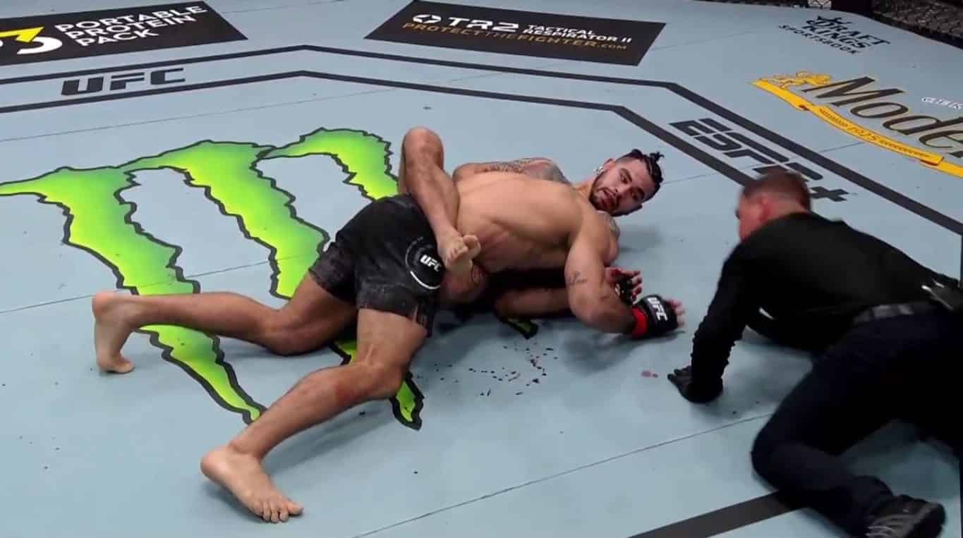 Anthony Hernandez Scores Shocking Guillotine Win Over Rodolfo Vieira - UFC 258 Highlights 1 Hernandez