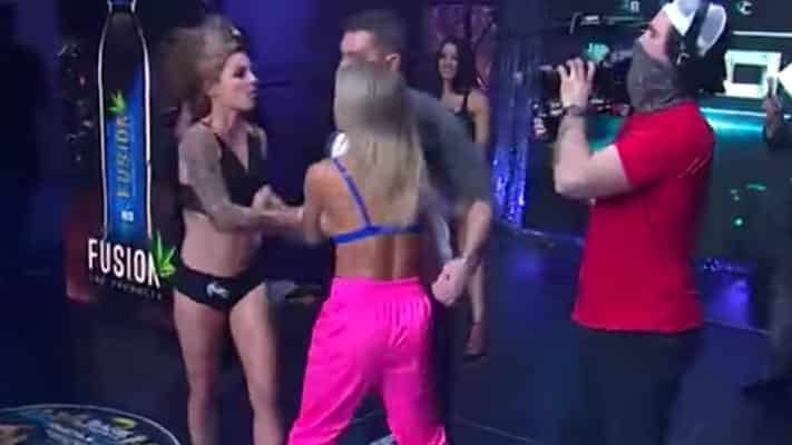 Video: Paige VanZant Has Heated Staredown With Britain Hart Ahead Of BKFC Debut