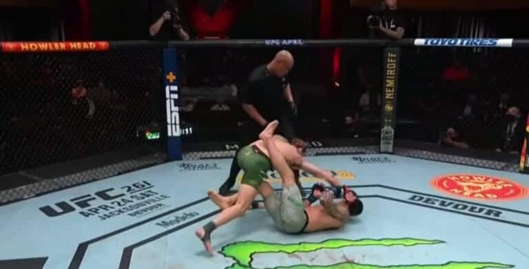 Sean O’Malley Scores Late Ground Strike KO Over Thomas Almeida – UFC 260 Highlights