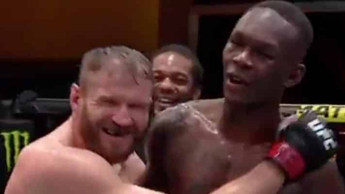 Video: Jan Blachowicz, Israel Adesanya Have Hilarious Miscommunication During Post-Fight