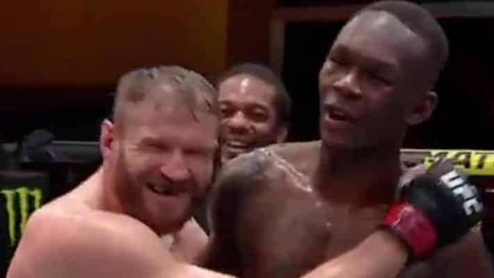 Video: Jan Blachowicz, Israel Adesanya Have Hilarious Miscommunication During Post-Fight 1 Adesanya Blachowicz