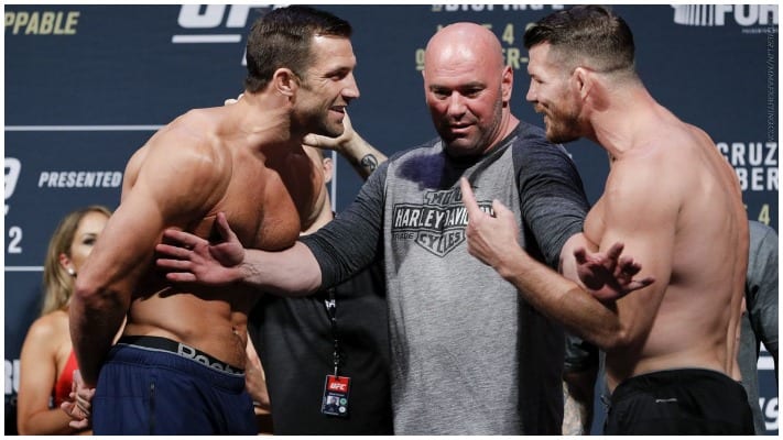 VIDEO | Michael Bisping & Luke Rockhold Hug It Out At RVCA Gym
