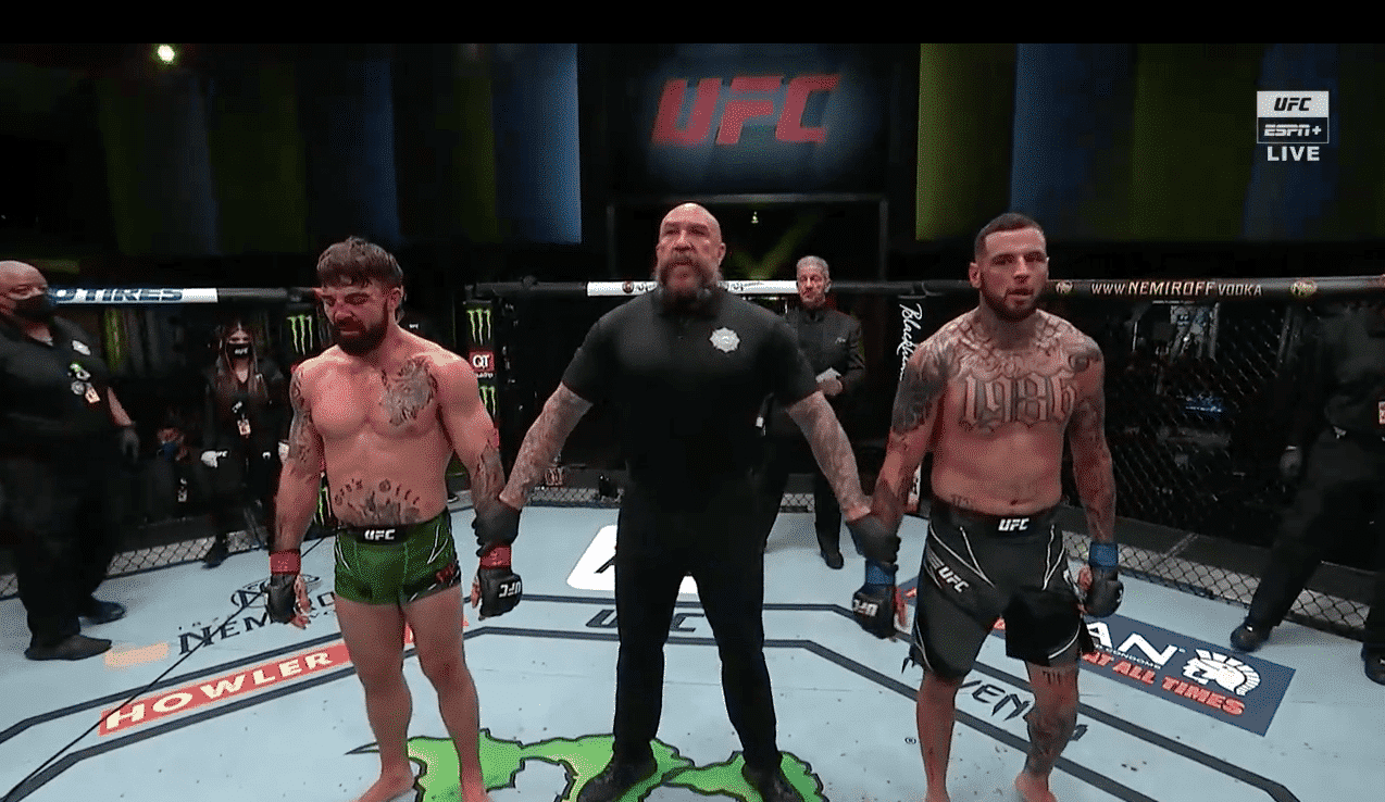 Daniel Rodriguez Outstrikes Mike Perry To Take Unanimous Decision Win - UFC Vegas 23 Highlights 1 Rodriguez