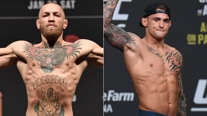 Conor McGregor Predicts Front Kick Knockout In Dustin Poirier Trilogy 1 Conor McGregor Dustin Poirier