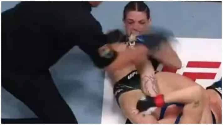 Mackenzie Dern Taps Out Nina Nunes – UFC Vegas 23 Highlights