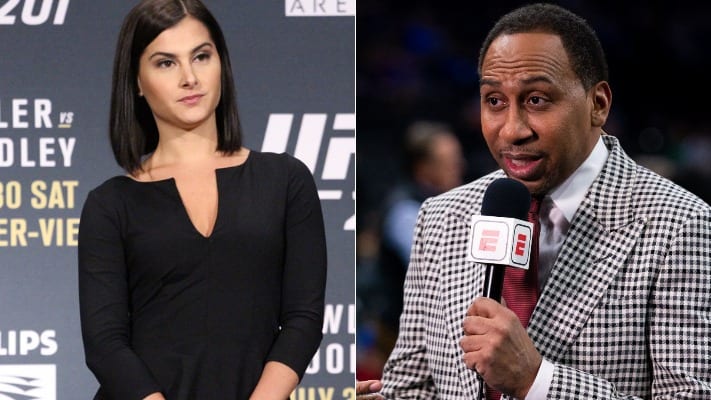 Megan Olivi Hurt By Stephen A. Smith's Snub When Crediting Broadcast 1 Megan Olivi Stephen A. Smith