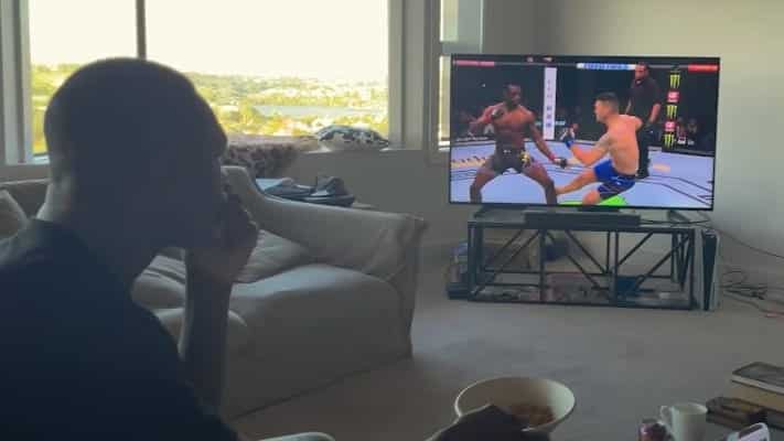 Video: Watch Israel Adesanya React To Events Of UFC 261 1 Adesanya